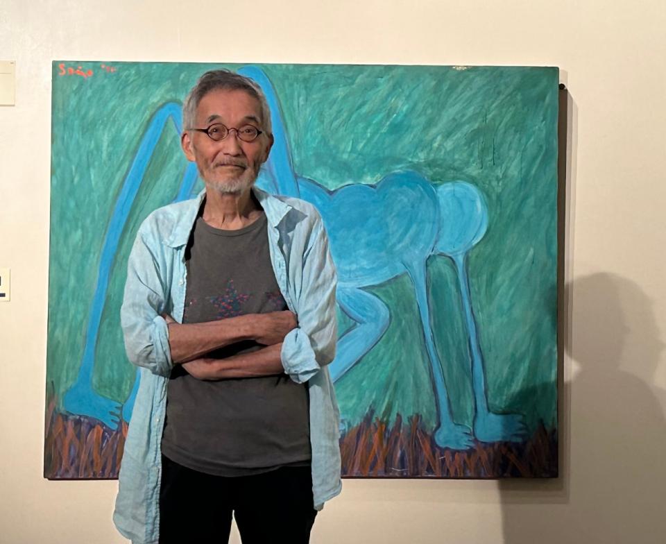 ⭐️田島征三⭐️ 絵画 田島征三 シルクスリーン「草たちのお喋りが聴こえる」/ Tashima